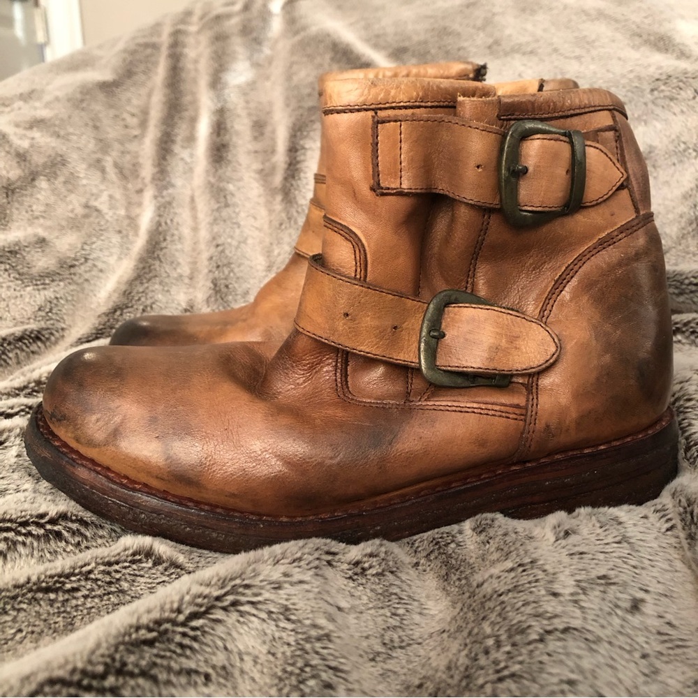 BED:STU Genuine Leather Ankle Bootie Cobbler Series Size 7